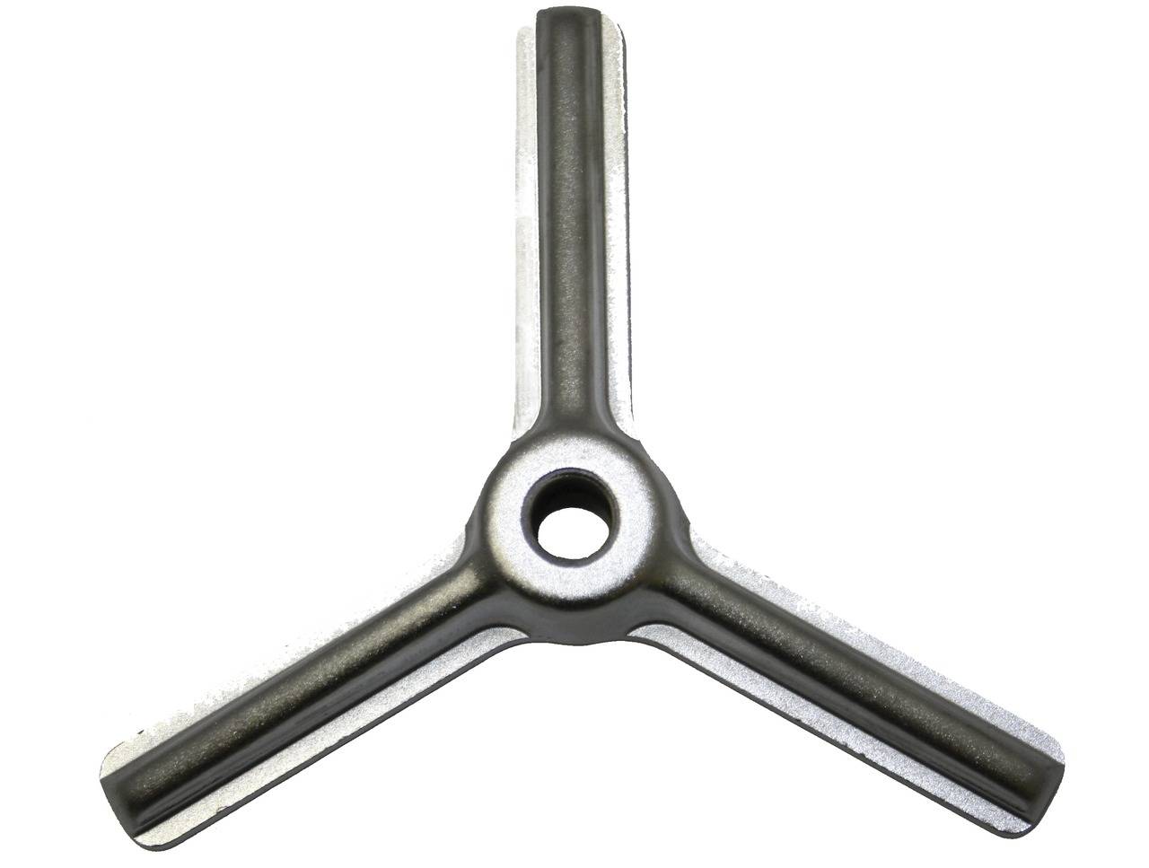A silver T-handle, commonly used as a tool for tightening or loosening screws and nuts.