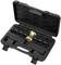 A black plastic case contains a set of puller tools in various sizes with a metal component in the centre.