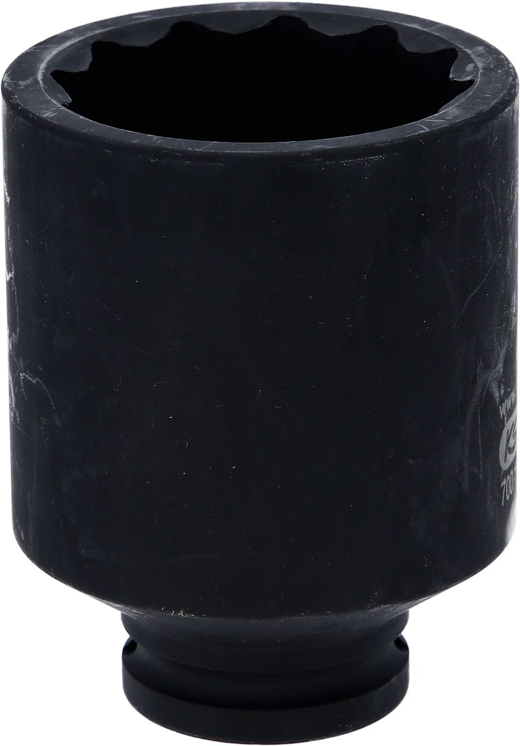 A black, cylindrical socket, used for mechanical work.