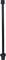 Black long screw with hexagonal head and thread, vertically aligned, against a white background.