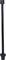 A long black bolt with a hexagonal head and thread, used for fastening or connecting components.