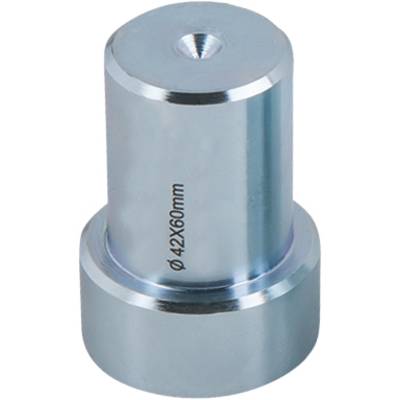 A metallic cylinder with a hole at the top, marked with 'ø42x60mm'. Primarily used in industrial applications.