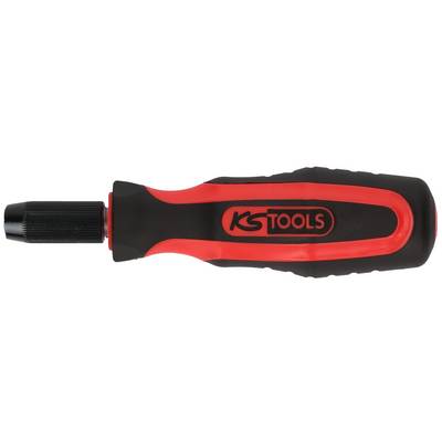 Black and red screwdriver with non-slip grip and 'KG Tools' logo on the handle.