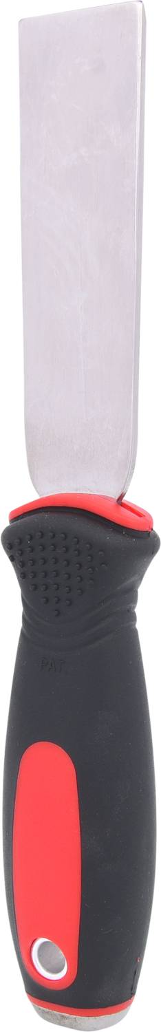 A joint scraper with an ergonomic handle and metallic blade, suitable for removing weeds between paving stones.