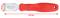 'KSTools' Plastic Filling Knife with 210 mm length, 32 mm width, red handle and hanging hole.