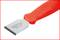 A red hand scraper with a metal blade. The blade is marked with 'KS Tools 907.2237'.