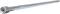 Long, silver extension bar with a hexagonal opening at one end, used to extend the reach of tools.