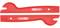 Red plastic tool from KS Tools with a ribbed end, suitable for removing trim or seals in automotive applications.