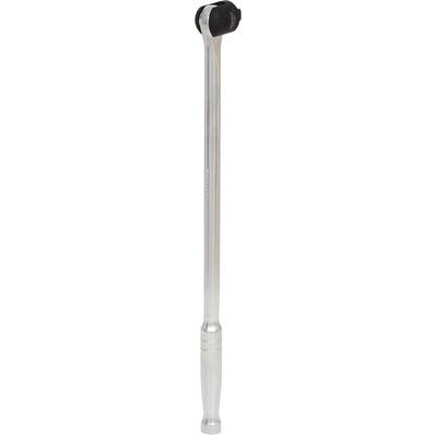 Long metal lever against a light background. Primarily suitable for mechanical purposes such as tightening screws.
