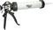 Hot glue gun with a black handle and white cylinder, with the inscription 'KS TOOLS 680.1000' on the cylinder.