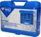 Blue plastic case with the inscription 'Brilliant Tools' contains a 25-piece screw extractor and drill bit set, BT541900.