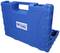 'Blue tool case with handle, the brand "Brilliant Tools" visible on a label.'
