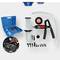 'Vacuum pump set with measurement indicator, hose and various nozzle attachments. Used for brake bleeding and testing.'