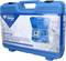 Blue toolbox with the inscription 'SAC Clutch Tool Set, 39-piece'. Contains various tools for clutch alignment.