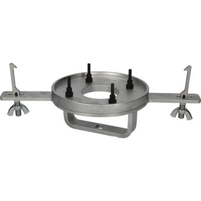 'Installation aid for pre-wall installations with a circular frame, five adjustable screws and two mounting brackets.'