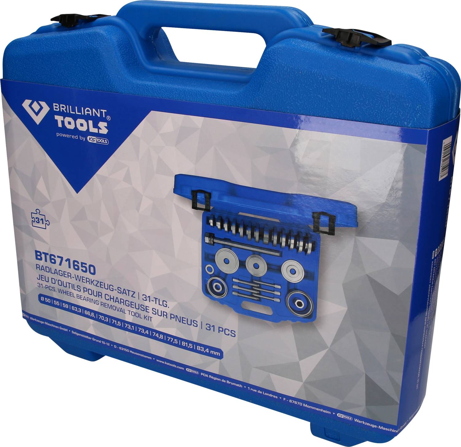 31piece wheel bearing tool set Brilliant Tools BT671650