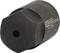 A black socket insert with a hexagonal form and hole, marked with 'KS TOOLS CR-MO 450.0368'.