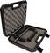 Portable tool case with foam lining, containing metal tools. Ideal for the safe transportation of precision equipment.