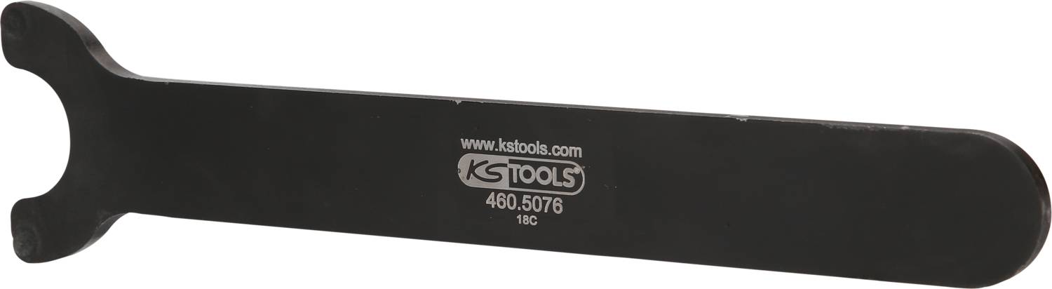 A black spanner from KS Tools, model number 460.5076, with the website address 'www.kstools.com' printed on it.