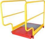 Universal mining bridge - level including safety rails