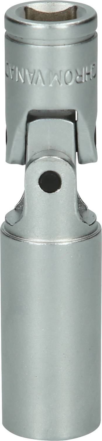 A silver jointed socket wrench, suitable for mechanical applications and hard-to-reach areas.