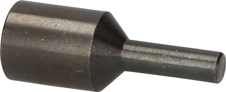 Metal component in cylindrical form with a conical transition.