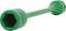 Green, long spanner with a hexagonal opening. Used for tightening or loosening bolts.