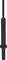Black round pencil with a wide ring at the lower end, against a white background.