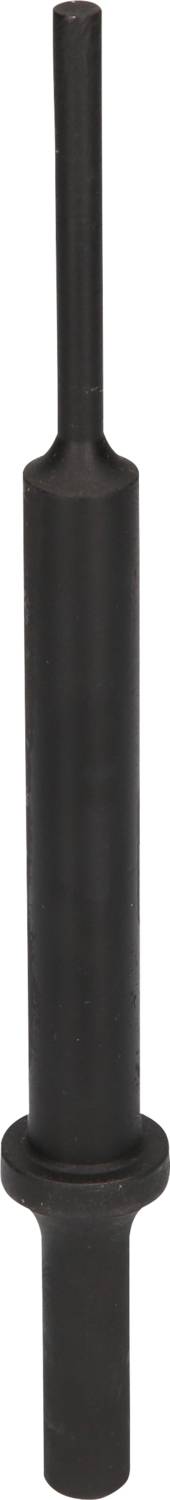 A black, cylindrical metal rod with a handle and narrow end, potentially a tool.