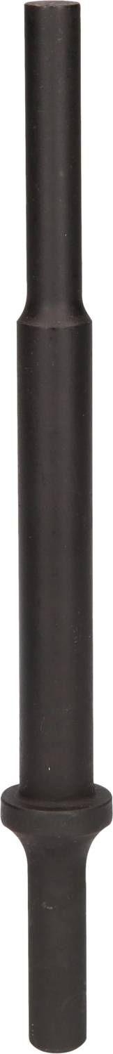 A black plastic pestle, cylindrically shaped, used for grinding ingredients in a blender or mortar.