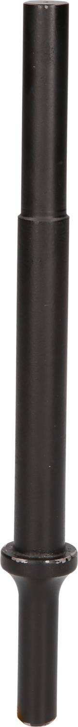 A black, cylindrical object, potentially a tool or component, is depicted standing upright.