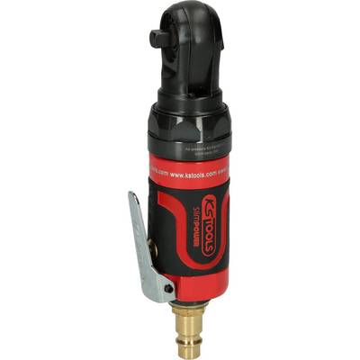 A red and black pneumatic tool with a metal switch and a rotary head. It has the 'KS Tools' brand printed on it.