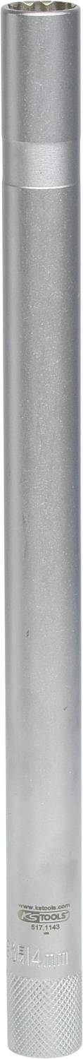 A cylindrical metal tube in silver colour.
