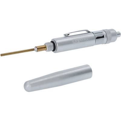Metal tension pin driver with plastic cap, suitable for inserting tension pins.