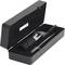 A portable refractometer in an open black case, accompanied by a small pipette and a screwdriver.