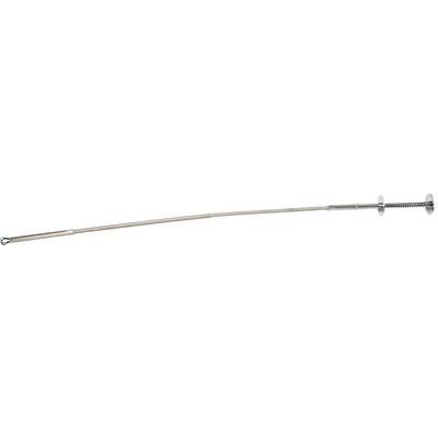 A long, flexible grabber with a handle at one end and four extendable gripping arms at the other end, ideal for reaching objects in confined spaces.