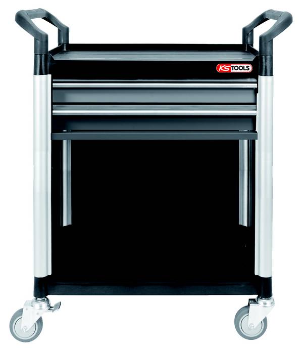 KS Tools 800.0031 Shelf trolley Plastic Factory colour: Black-silver