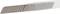 Replacement blades in a plastic case. The blades are staggered and made of metal, suitable for knives or cutting tools.