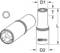 Technical drawing of a socket wrench with markings for dimensions: D1, D2, L, T. KS Tools logo on the side of the wrench.