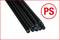 Black rods stacked together. A red circle with the letters 'PS' on the right.