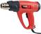 A red heat gun with a black handle and KSTools logo, suitable for temperatures up to 600°C, with a power output of 2000 watts.