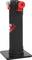 Hand burner with a black, non-slip surface and red rotary knob on a square, stable base.