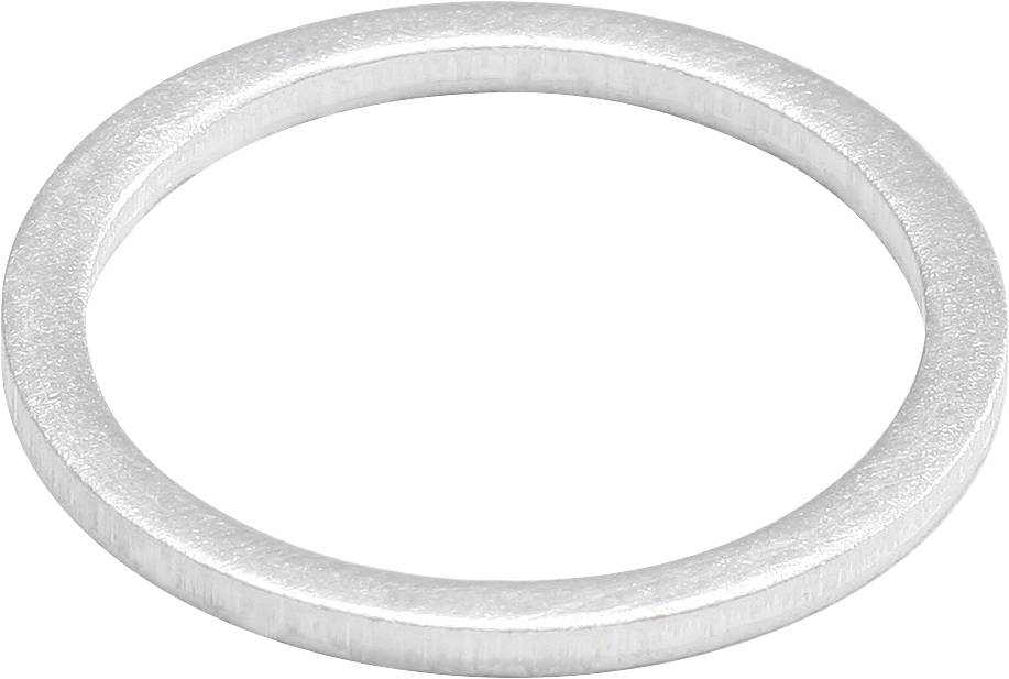A simple, flat metal ring.
