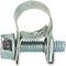 Metal hose clip with screw, for securing hoses to connecting pieces.
