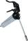 Hand-operated grease gun with handle and narrow nozzle. Suitable for lubricating machine parts.