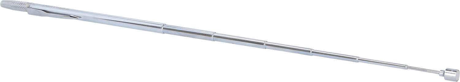 A telescopic metal pointer fully extended, set against a white background.