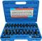 Blue tool case with 23-piece electrical connector extraction tools, organised on a carrier with moulded inserts for easy removal.