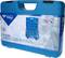 Blue toolbox with tool set. Contains 41-piece universal tool kit for brake caliper resetting. Brand: Brilliant Tools.