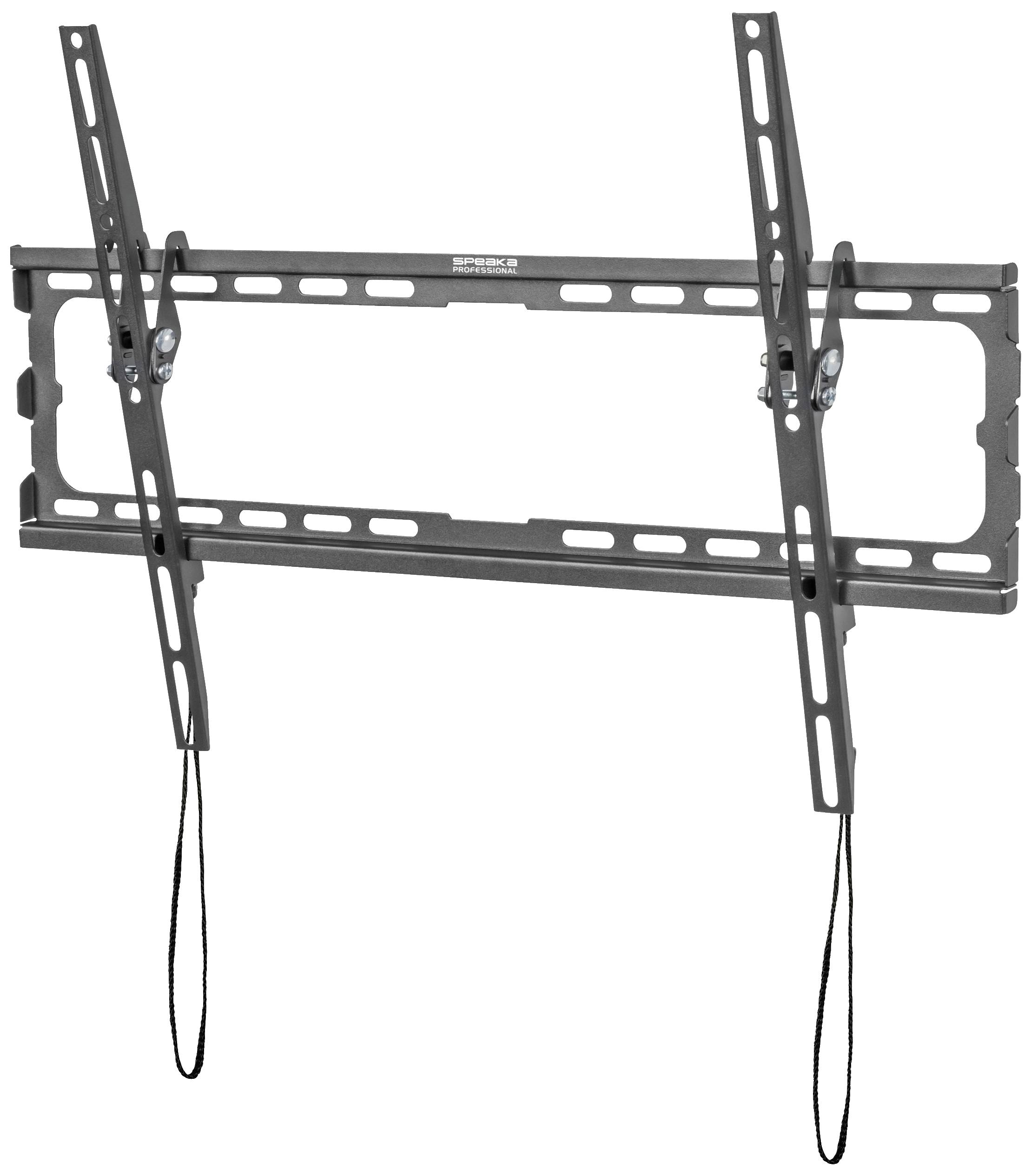 Neighbour-friendly Metal TV Wall Mount, suitable for large flat screens. Adjustable tilt for optimal viewing.