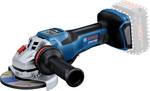 Same output as a 1,500 W wired appliance: Angle grinder with protection switch and speed pre-selection